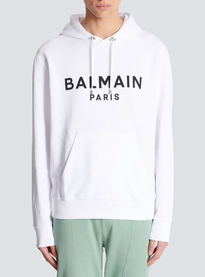 Printed Balmain Paris hoodie Printed Balmain Paris hoodie