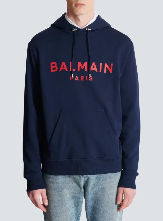 Printed Balmain Paris hoodie Printed Balmain Paris hoodie