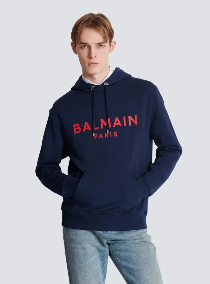 Printed Balmain Paris hoodie Printed Balmain Paris hoodie