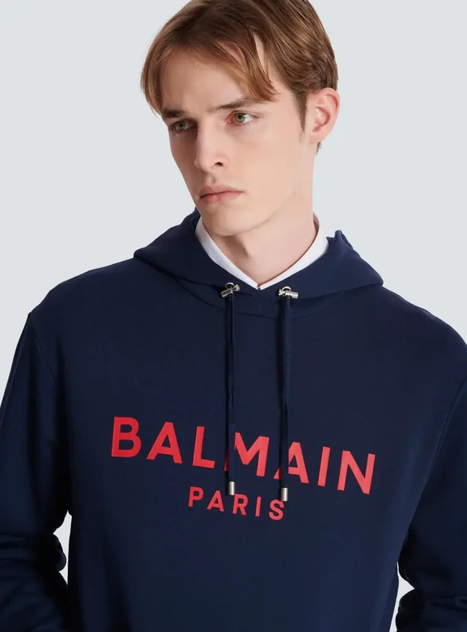 Printed Balmain Paris hoodie Printed Balmain Paris hoodie