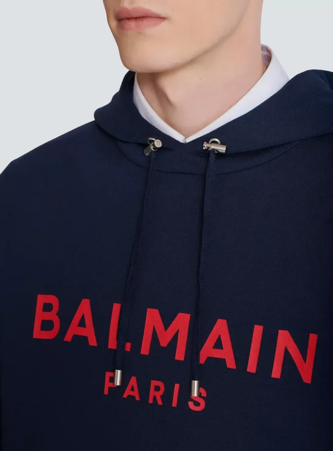 Printed Balmain Paris hoodie Printed Balmain Paris hoodie