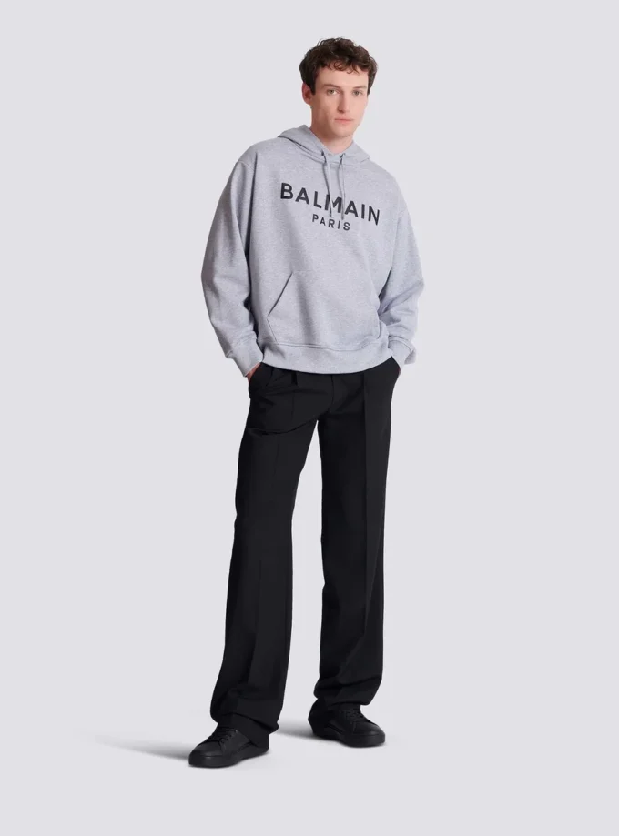 Printed cotton hoodie Printed cotton hoodie