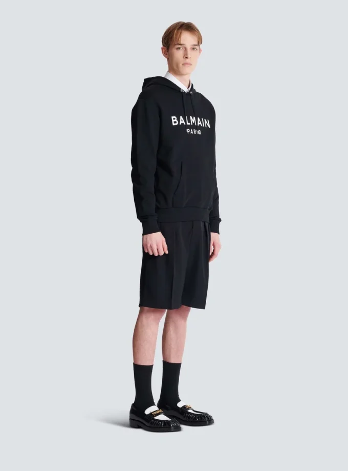 Printed cotton hoodie Printed cotton hoodie