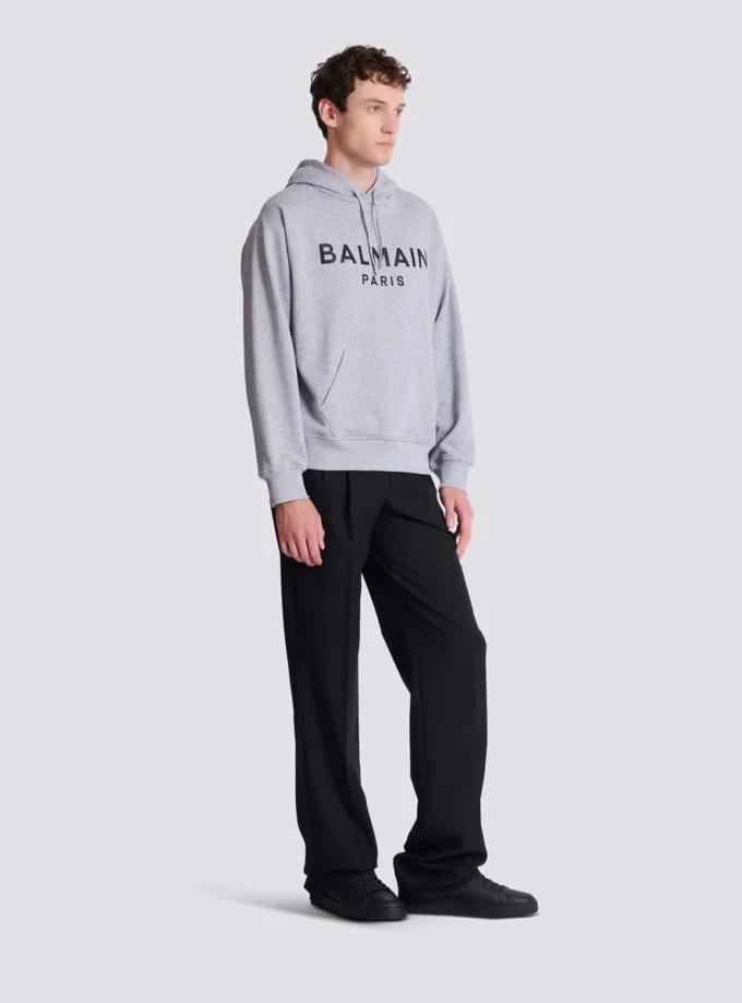 Printed cotton hoodie Printed cotton hoodie