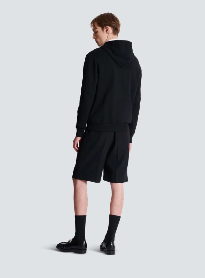 Printed cotton hoodie Printed cotton hoodie