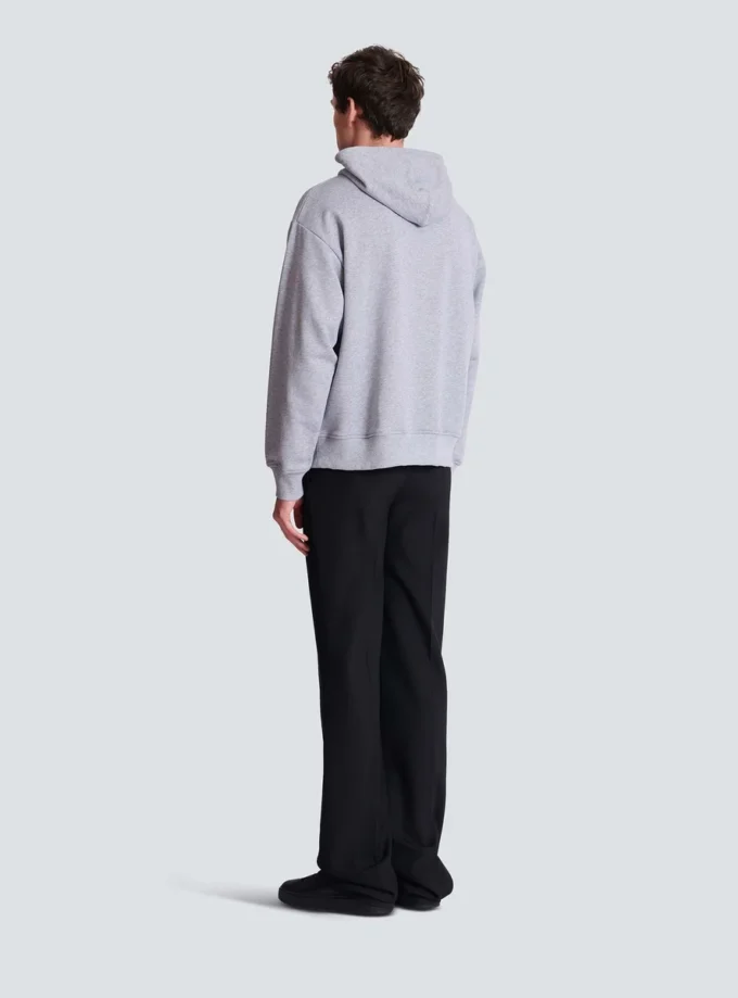 Printed cotton hoodie Printed cotton hoodie