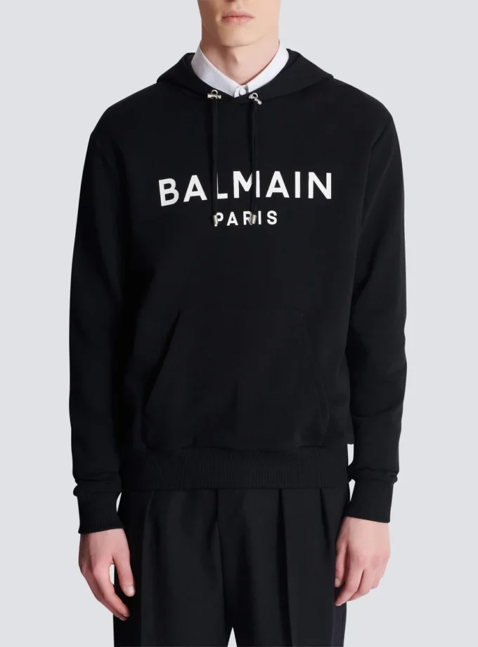 Printed cotton hoodie Printed cotton hoodie
