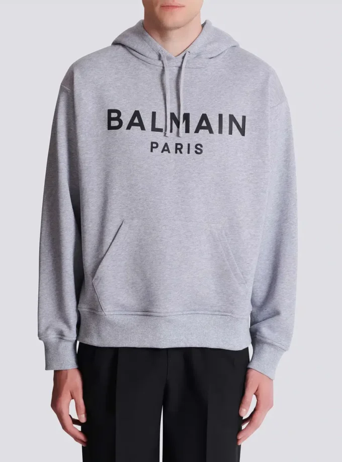 Printed cotton hoodie Printed cotton hoodie