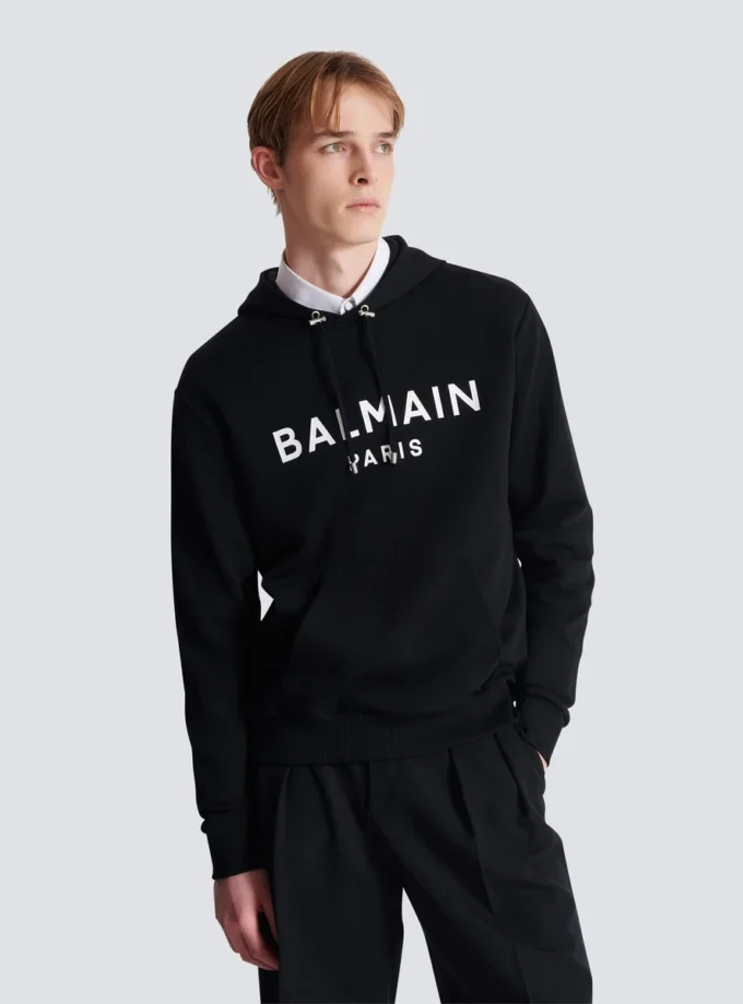 Printed cotton hoodie Printed cotton hoodie