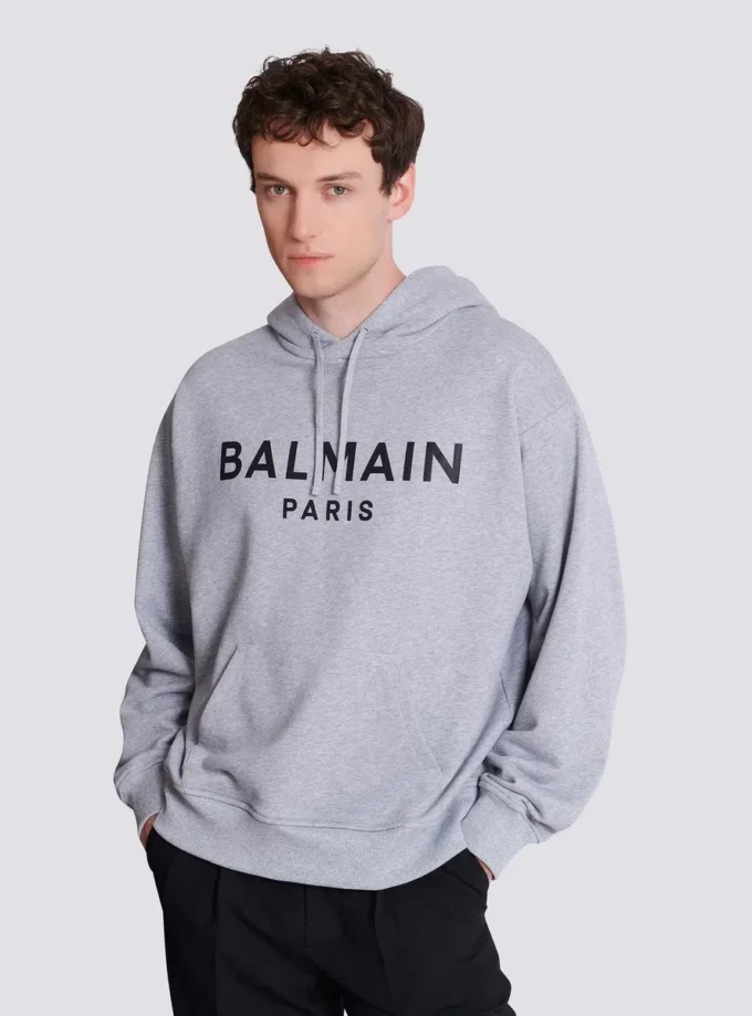 Printed cotton hoodie Printed cotton hoodie