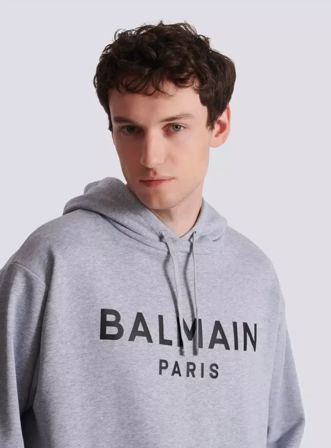 Printed cotton hoodie Printed cotton hoodie
