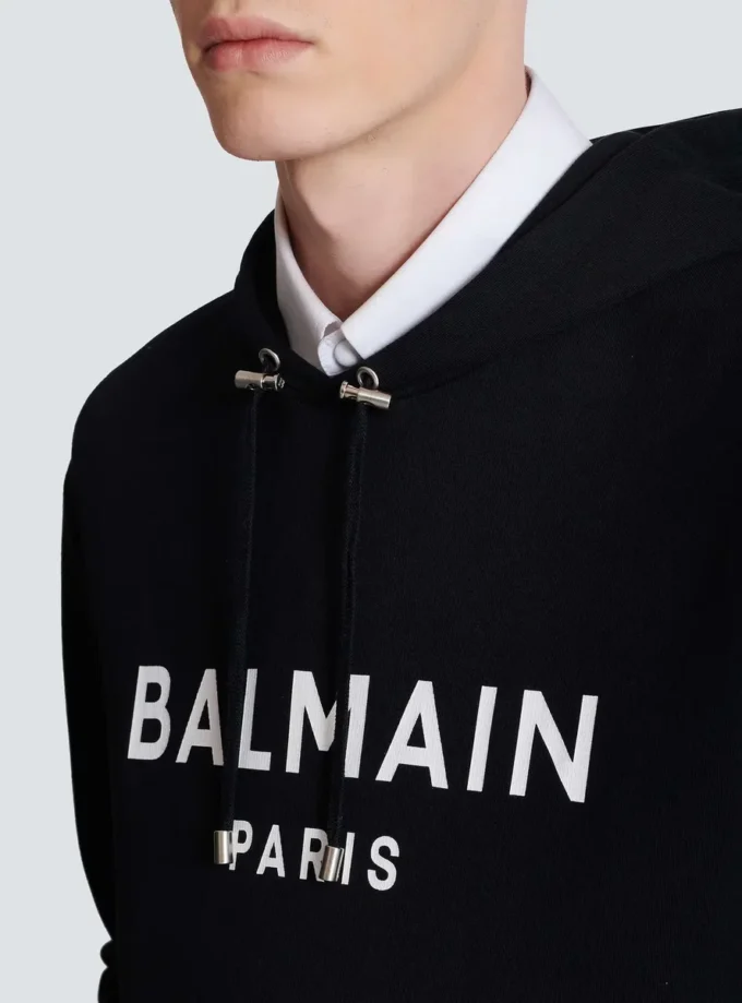 Printed cotton hoodie Printed cotton hoodie