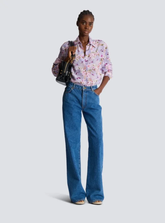 Printed cotton poplin shirt Printed cotton poplin shirt