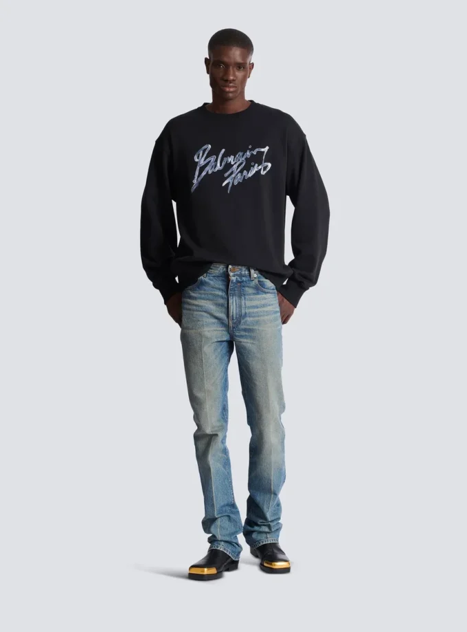 Printed cotton sweatshirt Printed cotton sweatshirt
