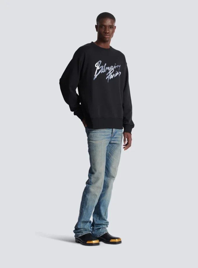 Printed cotton sweatshirt Printed cotton sweatshirt