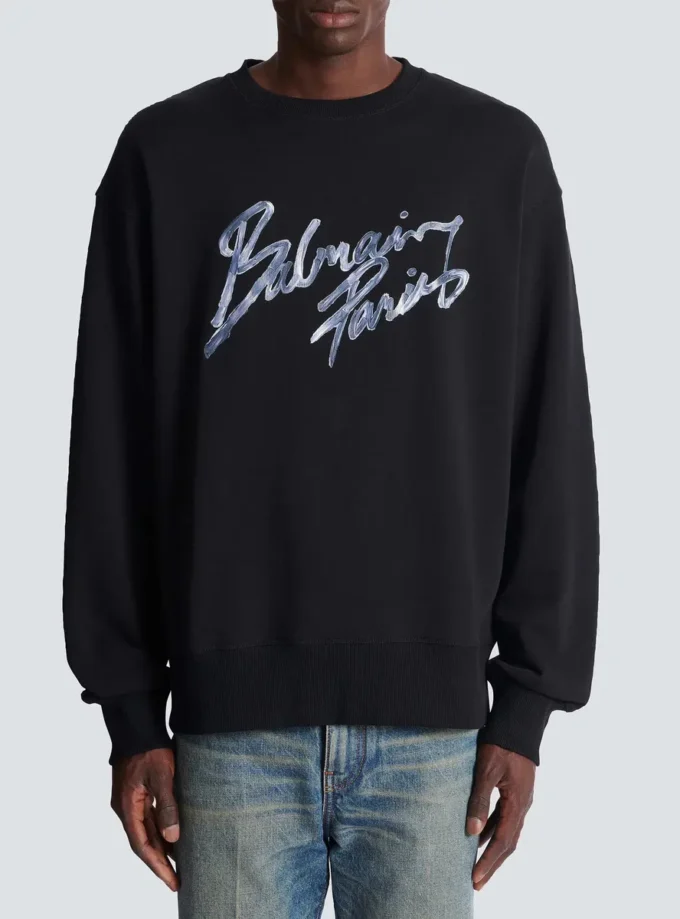 Printed cotton sweatshirt Printed cotton sweatshirt