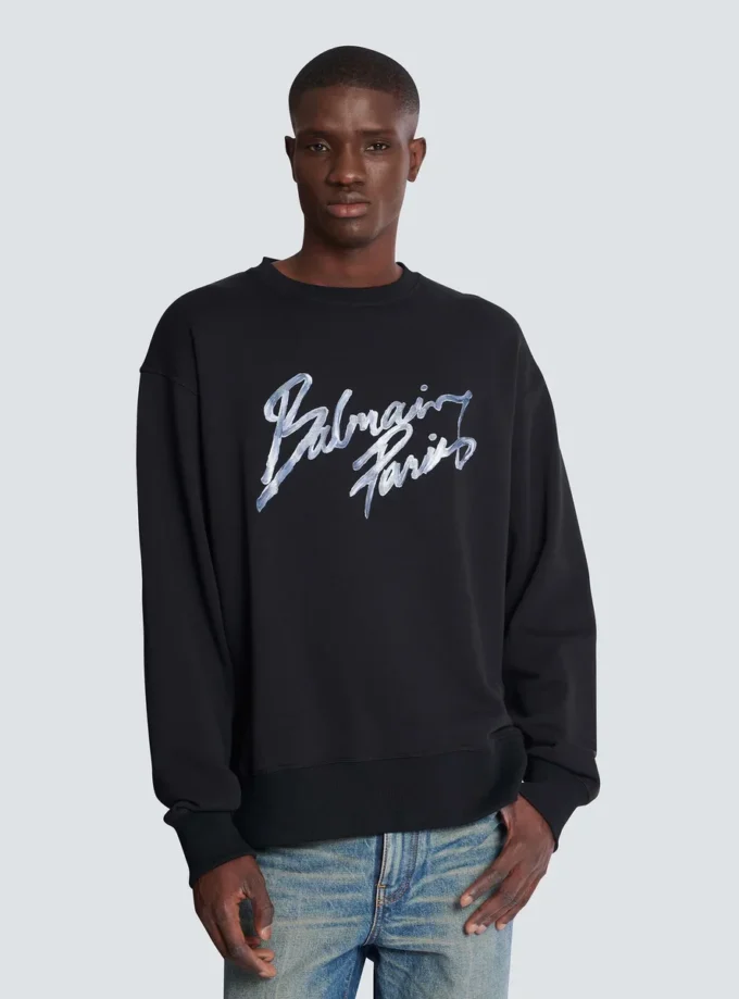 Printed cotton sweatshirt Printed cotton sweatshirt