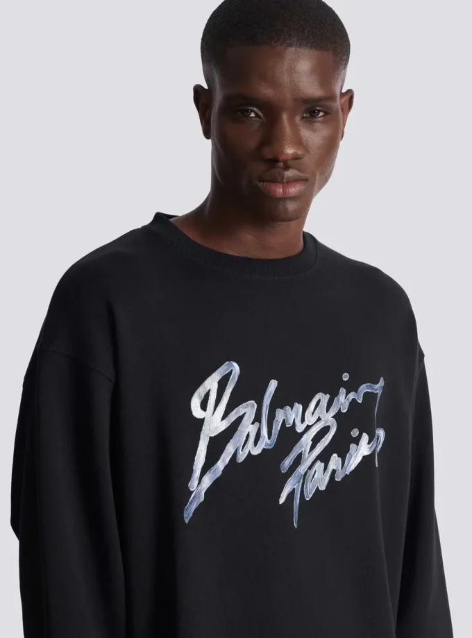 Printed cotton sweatshirt Printed cotton sweatshirt