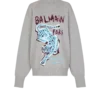 Printed fleece sweatshirt