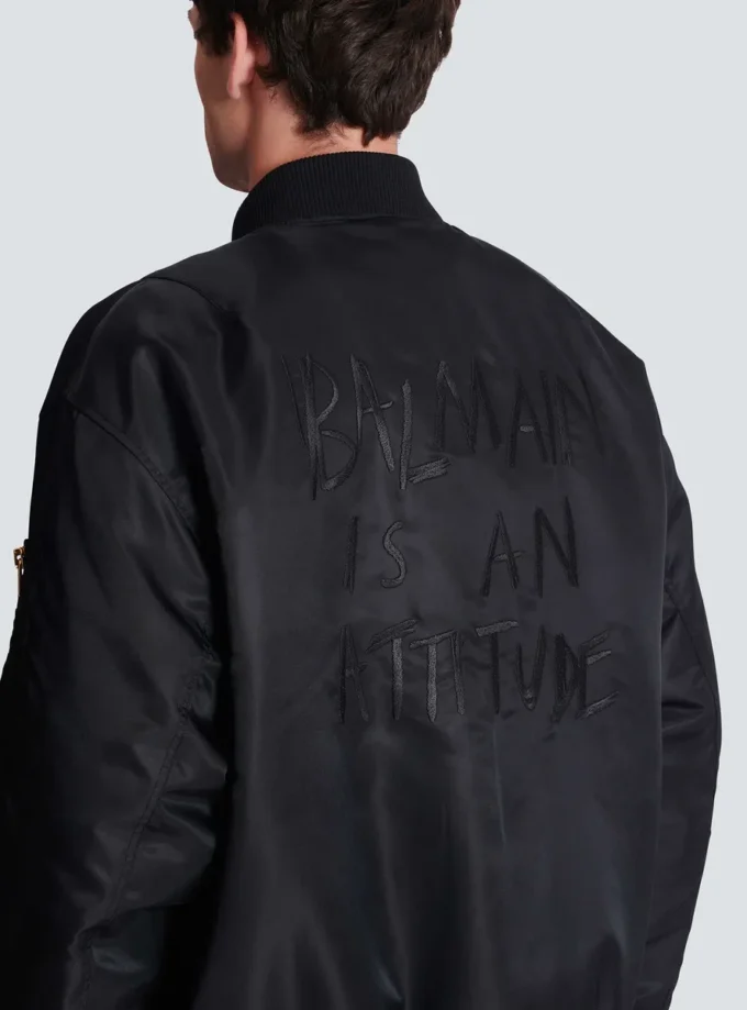 Printed nylon bomber jacket Printed nylon bomber jacket