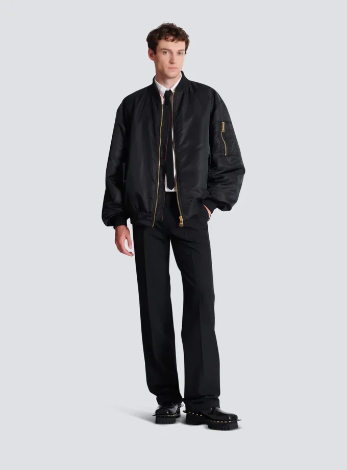 Printed nylon bomber jacket Printed nylon bomber jacket