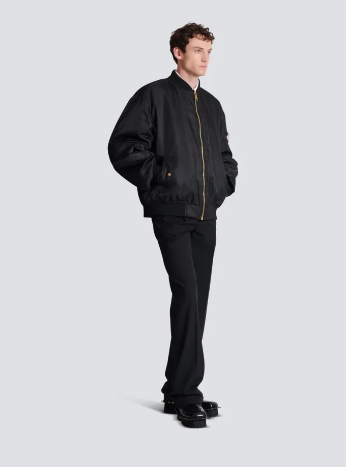 Printed nylon bomber jacket Printed nylon bomber jacket