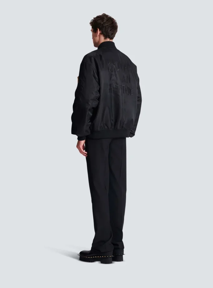 Printed nylon bomber jacket Printed nylon bomber jacket