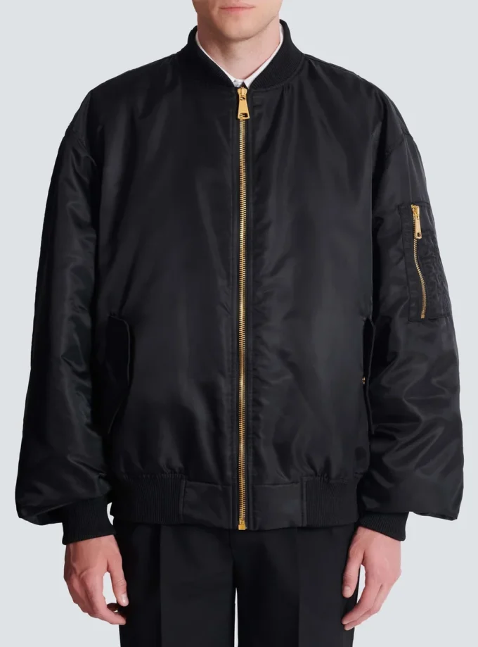 Printed nylon bomber jacket Printed nylon bomber jacket