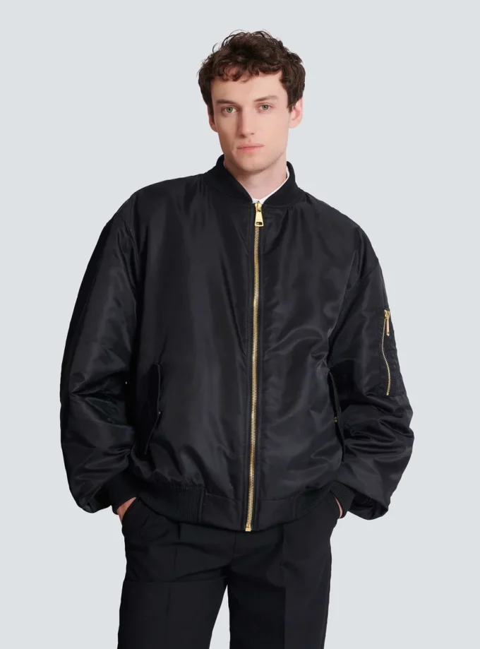 Printed nylon bomber jacket Printed nylon bomber jacket