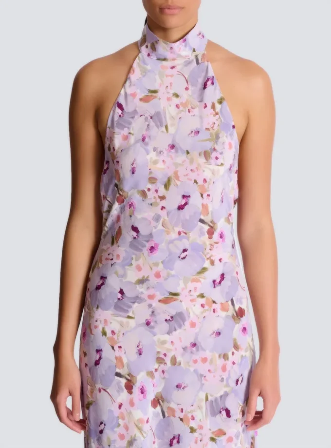 Printed Poppy Flower dress