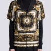 Printed pyjama shirt with Foulard Chaînes pattern