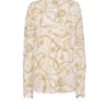 Printed silk shirt with Balmain Chains pattern Printed silk shirt with Balmain Chains pattern