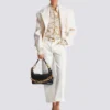Printed silk shirt with Balmain Chains pattern Printed silk shirt with Balmain Chains pattern