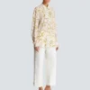 Printed silk shirt with Balmain Chains pattern Printed silk shirt with Balmain Chains pattern