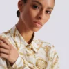Printed silk shirt with Balmain Chains pattern Printed silk shirt with Balmain Chains pattern