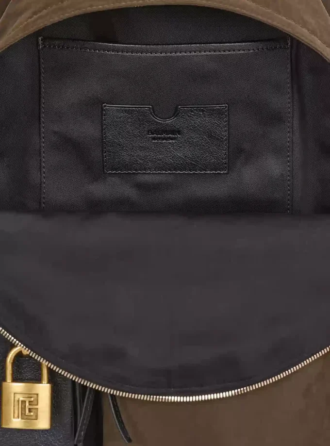 Pulse calfskin and nylon backpack Pulse calfskin and nylon backpack