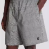 Relaxed shorts in Prince of Wales satin Relaxed shorts in Prince of Wales satin