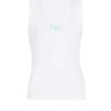 Relaxed tank top with Balmain Paris Brush print