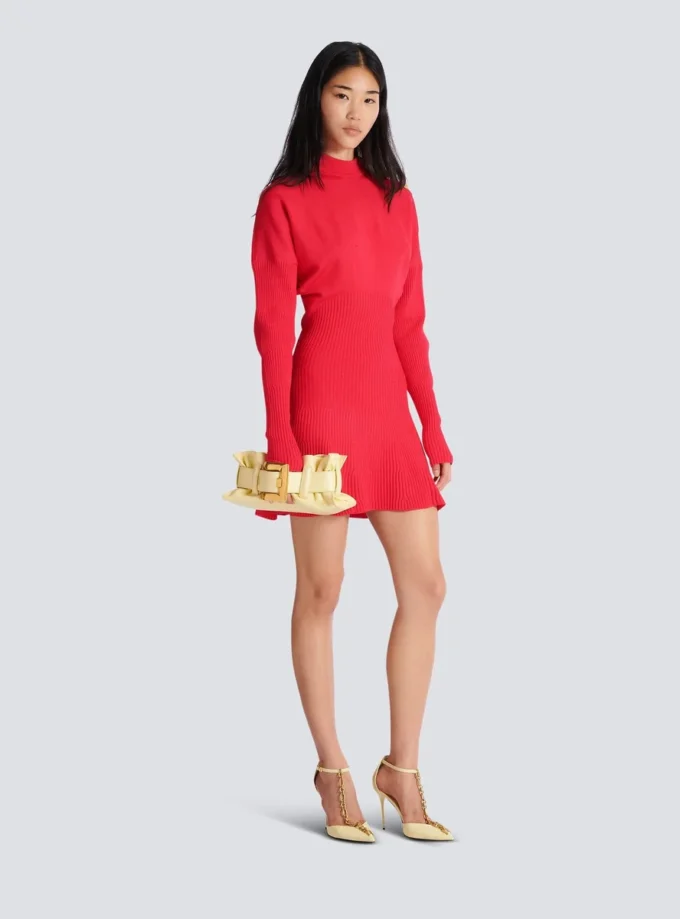 Short flared knit dress Short flared knit dress