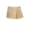 Short gabardine skirt with belt detail Short gabardine skirt with belt detail