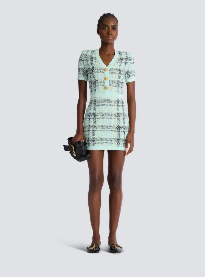 Short glitter tweed dress Short glitter tweed dress