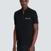 Short-sleeved polo shirt with embroidery
