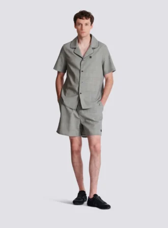 Short-sleeved Prince of Wales shirt