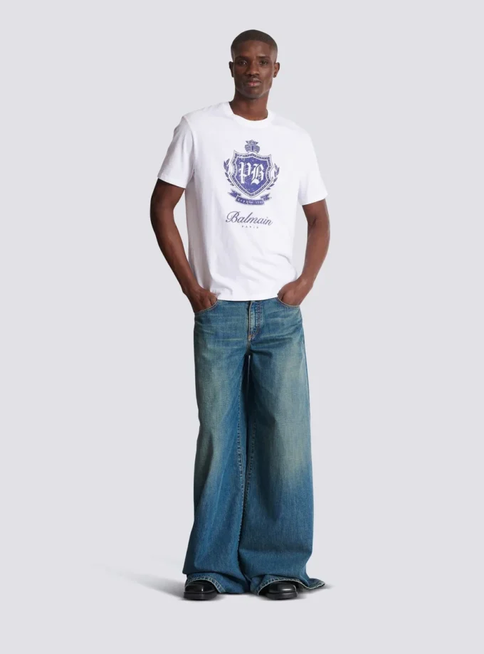 Short-sleeved T-shirt with College Emblem print Short-sleeved T-shirt with College Emblem print
