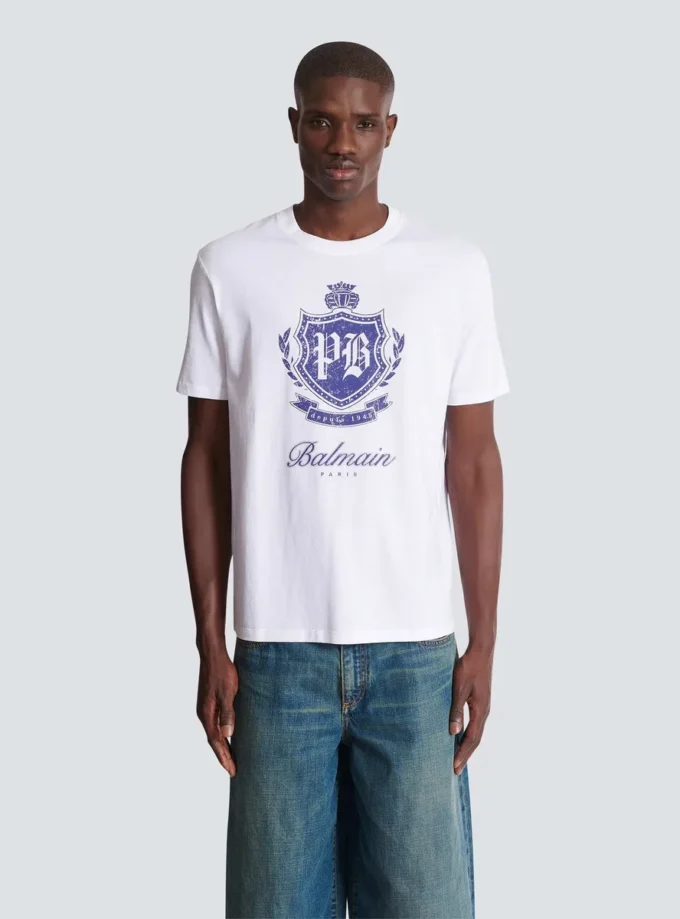 Short-sleeved T-shirt with College Emblem print Short-sleeved T-shirt with College Emblem print