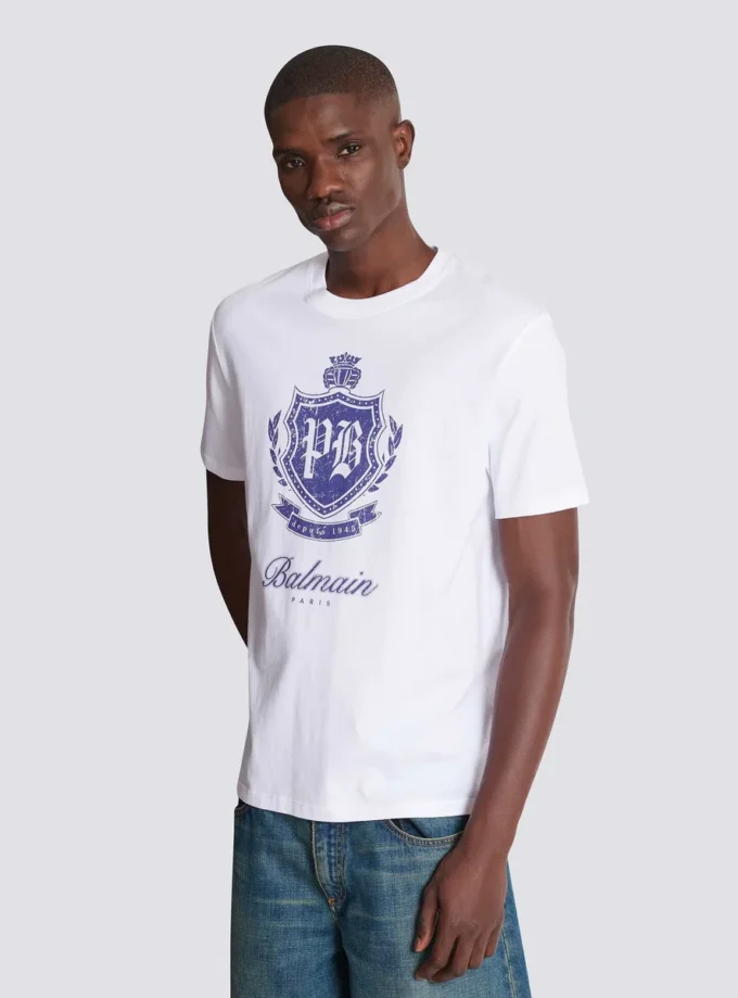 Short-sleeved T-shirt with College Emblem print Short-sleeved T-shirt with College Emblem print