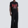 Short-sleeved T-shirt with flocked Balmain College print Short-sleeved T-shirt with flocked Balmain College print