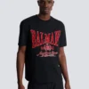 Short-sleeved T-shirt with flocked Balmain College print Short-sleeved T-shirt with flocked Balmain College print