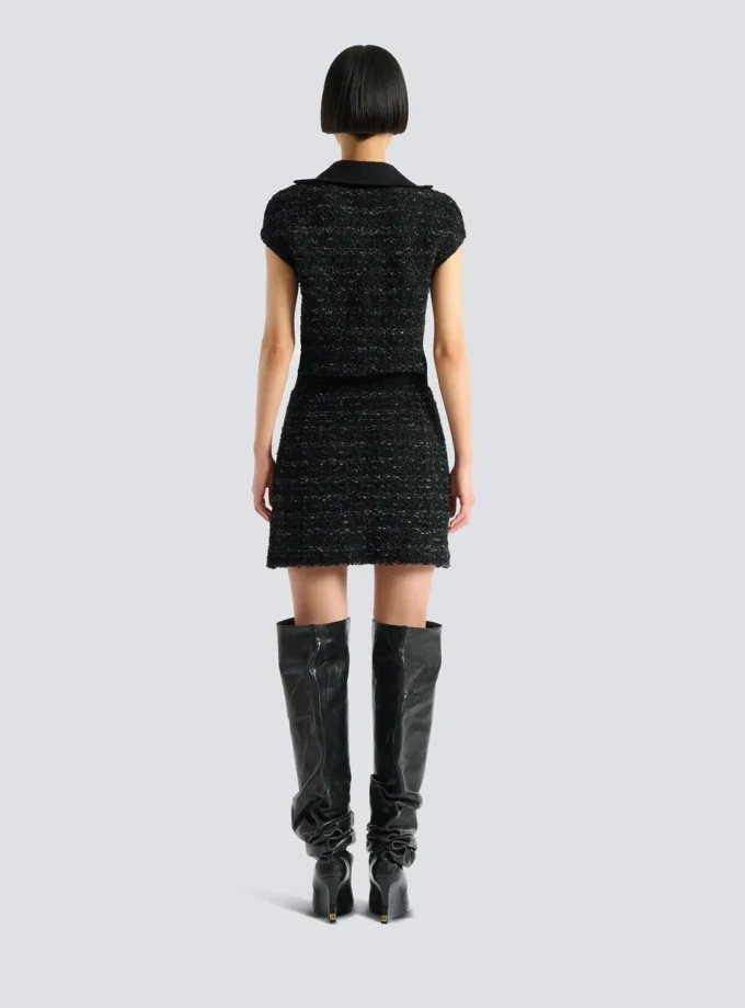 Short zipped tweed skirt Short zipped tweed skirt
