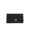 Shuffle calfskin wallet with chain